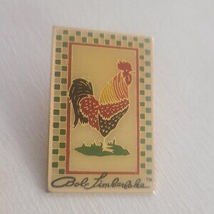 Bob Timberlake Rooster Vintage Lapel Pin Tie Tack Brooch - Artist Fashion Badge